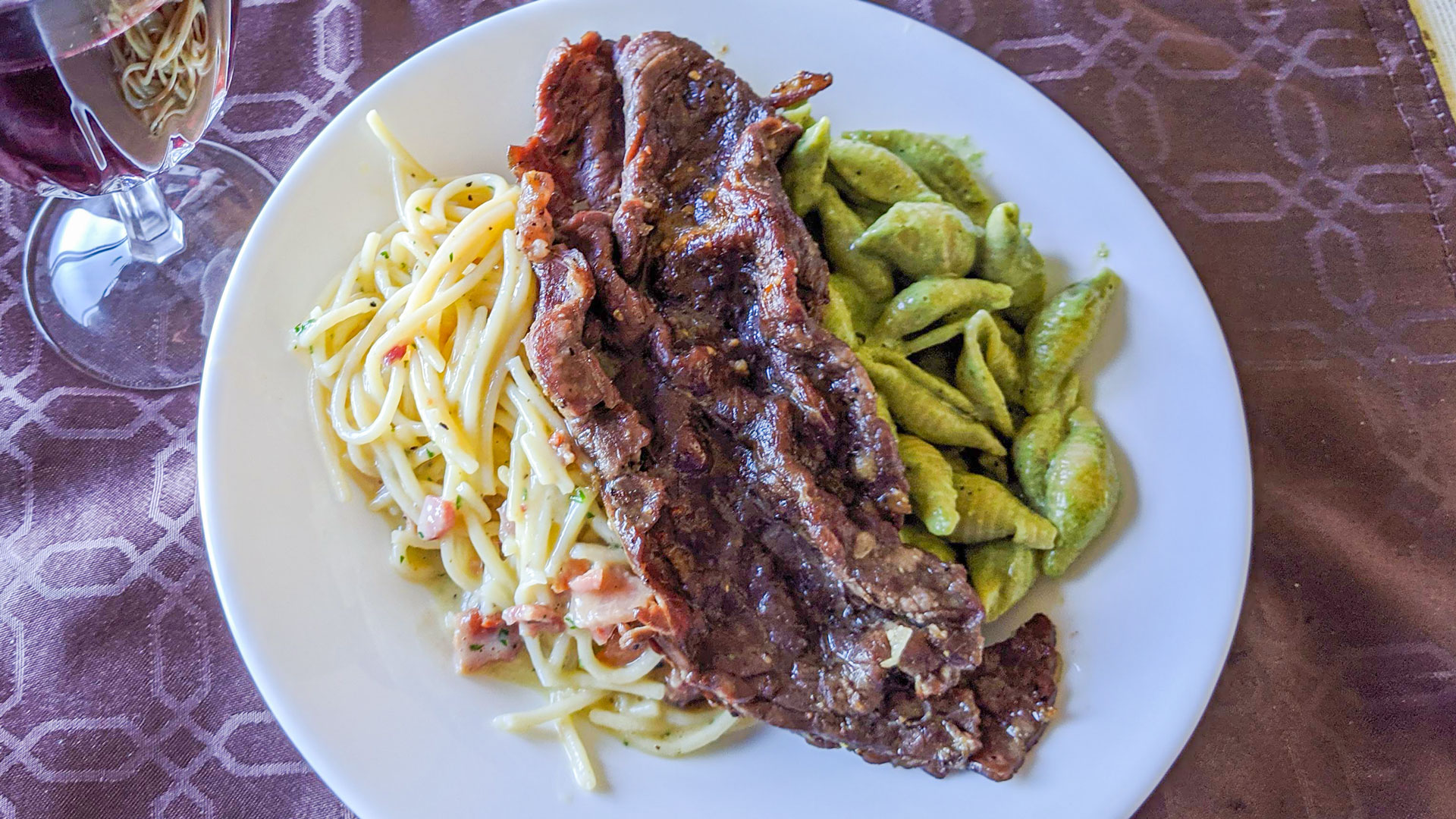 Fideos Con Salsa de Albahaca