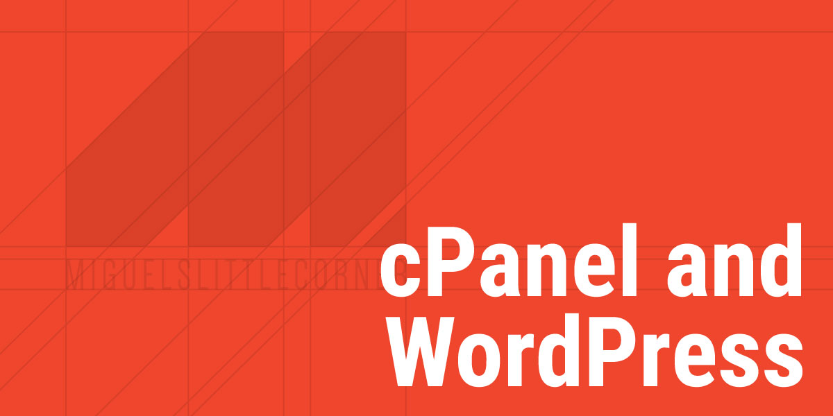 Week 3 – cPanel and WordPress